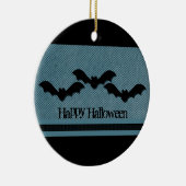 Halloween-Ornament, dunkelblau Keramikornament (Rechts)