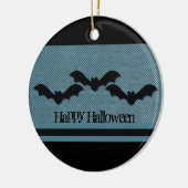 Halloween-Ornament, dunkelblau Keramikornament (Links)