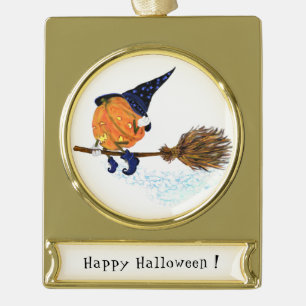 Halloween Ornament Hexenkürbis