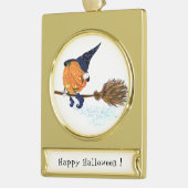 Halloween Ornament Hexenkürbis (Links)