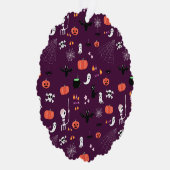 Halloween Ornament Karte (Rechts)