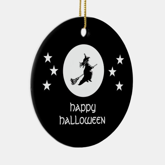 Halloween-Ornament, schwarz Keramikornament (Rechts)