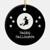 Halloween-Ornament, schwarz Keramikornament (Vorne)