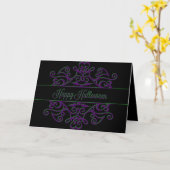 Halloween Ornamental Karte (Gelbe Blume)