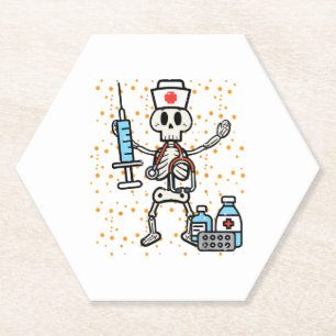 Halloween Orthopädie Krankenschwester Skeleton Scr Untersetzer