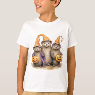 Halloween Otter Jack-o-lantern T-Shirt