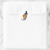 Halloween Otter Runder Aufkleber (Tasche)