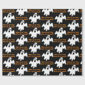 Halloween Out of Candy Funny Ghost Geschenkpapier (Flach)