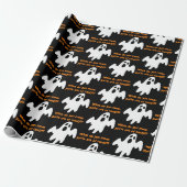 Halloween Out of Candy Funny Ghost Geschenkpapier (Ungerollt)