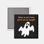 Halloween Out of Candy Funny Ghost Magnet (Vorderseite/Rückseite)