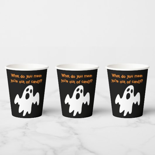 Halloween Out of Candy Funny Ghost Pappbecher (Multi)