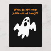 Halloween Out of Candy Funny Ghost Postkarte (Vorderseite)