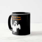 Halloween Out of Candy Funny Ghost Tasse (Vorderseite Links)