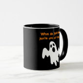 Halloween Out of Candy Funny Ghost Tasse (VorderseiteRechts)
