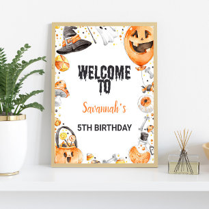 Halloween Outdoor Signs Poster