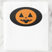 Halloween Ovaler Aufkleber (Tasche)
