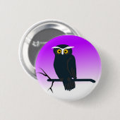 Halloween Owl Button (Oder?) (Vorne & Hinten)