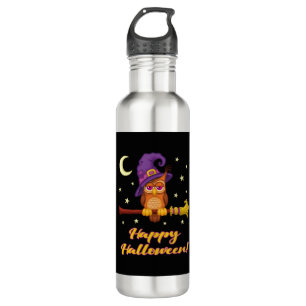 Halloween Owl Edelstahlflasche