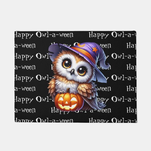 Halloween Owl Fußmatte (Vorderseite)