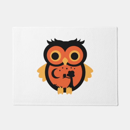 Halloween Owl Fußmatte (Vorderseite)
