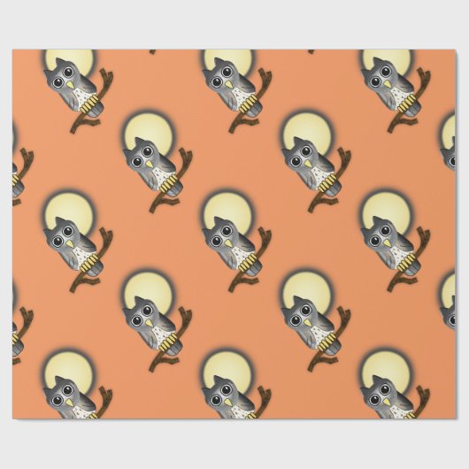Halloween Owl Geschenkpapier (Flach)