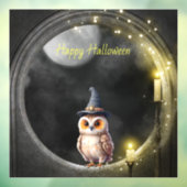 Halloween Owl im Rundturmfenster Fensteraufkleber (Blatt 3)