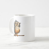 Halloween Owl Kaffeetasse (Vorderseite Links)