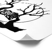 Halloween Owl Poster (Ecke)