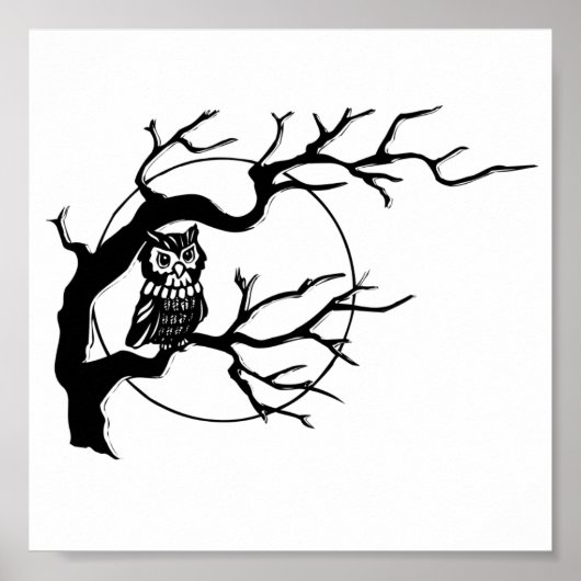 Halloween Owl Poster (Vorne)