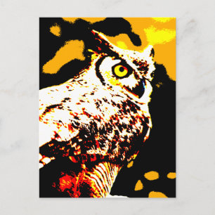 Hallowe'en Owl Postkarte