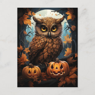 Halloween Owl Postkarte
