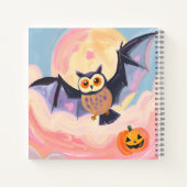 Halloween Owl & Pumpkin Notebook - Niedlich und un Notizblock (Rückseite)