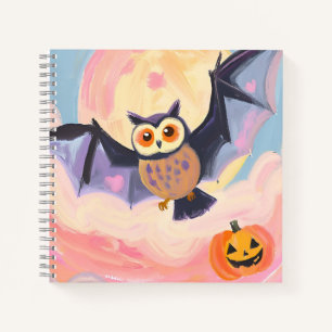 Halloween Owl & Pumpkin Notebook - Niedlich und un Notizblock