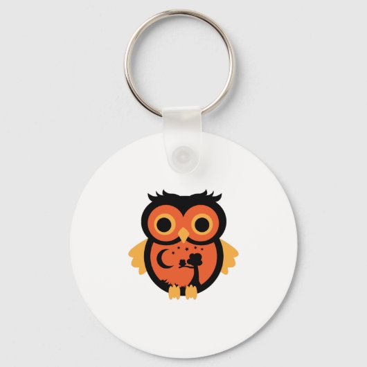 Halloween Owl Schlüsselanhänger (Vorderseite)