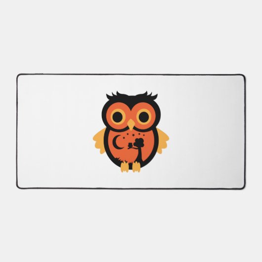Halloween Owl Schreibtischunterlage (Vorderseite)