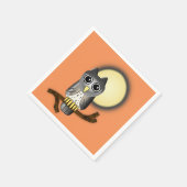 Halloween Owl Serviette (Ecke)