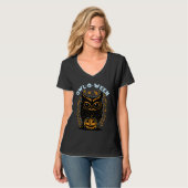 Halloween Owl T-Shirt (Vorderseite Vollansicht)