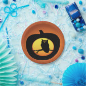 Halloween-Owl-Teller Pappteller (Party)