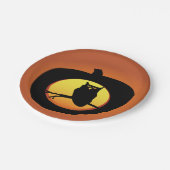 Halloween-Owl-Teller Pappteller (Schrägansicht)