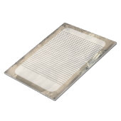 Halloween Owl und Pumpkin Vintage Creepy Notizblock (angewinkelt)