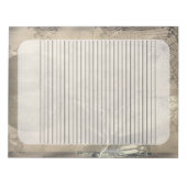 Halloween Owl und Pumpkin Vintage Creepy Notizblock (Vorderseite)