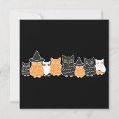 Halloween Owls Einladung (Rückseite)