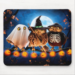Halloween Owls Mousepad