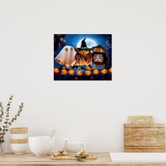 Halloween Owls Poster (Küche)