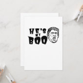 Halloween Paare Funny'sEr ist mein Boo-Geist Karte (Vorderseite/Rückseite Beispiel)