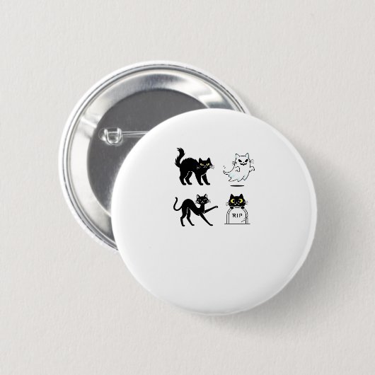 Halloween Pack Spooky und festes grafisches Bundle Button (Vorne & Hinten)