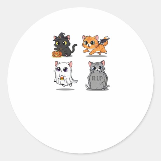 Halloween Pack Spooky und festes grafisches Bundle Runder Aufkleber (Vorderseite)