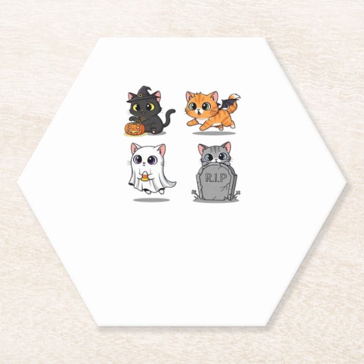 Halloween Pack Spooky und festes grafisches Bundle Untersetzer (Vorderseite)