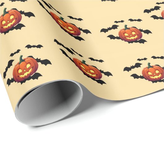 Halloween-Packpapier Geschenkpapier (Rolleneckpunkt)