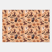 Halloween-Packpapier Geschenkpapier Set (Vorderseite 3)